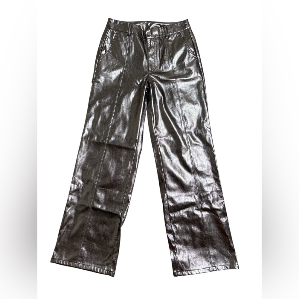 Forever 21 Shimmering Silver Pants